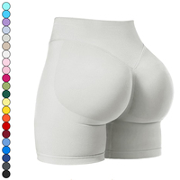 Logo personnalisé vêtements pour femmes vêtements de sport solides vêtements de fitness scrunch pantalons de yoga courts leggings sans couture shorts de yoga pour les femmes