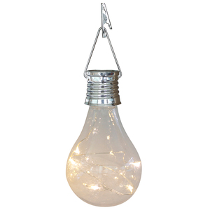 Chauffage blanc LED extérieur suspendu jardin extérieur décoratif industriel lampe solaire ruban crochet transparent luminaire - Product Image 1