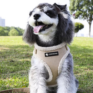Set Harnesses Anjing Custom OEM, Harnesses Anjing Berbahan Sherpa Fleece Empuk, Harnesses Anjing Anti Tarik, Rompi Anjing, Kalung Anjing - Product Image 2