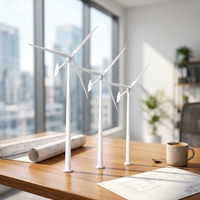Système d'éolienne à axe horizontal de 100 kW avec 3 pales et un diamètre de rotor de 19 m pour la production d'énergie éolienne à usage domestique