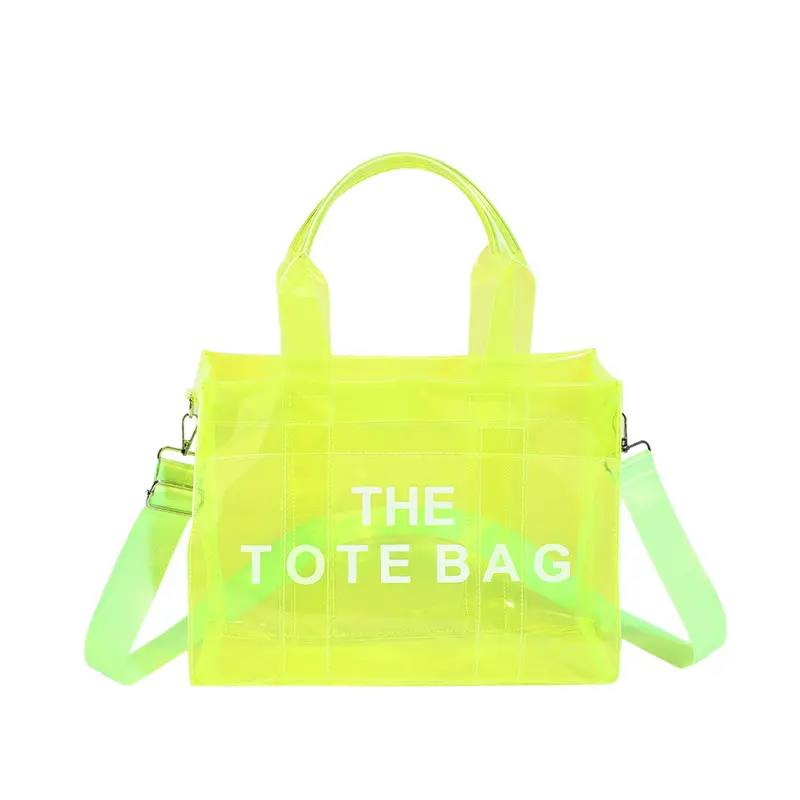 Transparent Tote Accept Custom Fashion Luxury Clear PVC Shopping Bag Little Nurse Tote Bags Plastic Totes Hand Bags