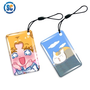 13.56MHz RFID không thấm nước NFC Keychain PVC Pet Mini Tag 1K Chip Epoxy vòm Keytag khách sạn QR Mã cung cấp Nhà sản xuất - Product Image 2