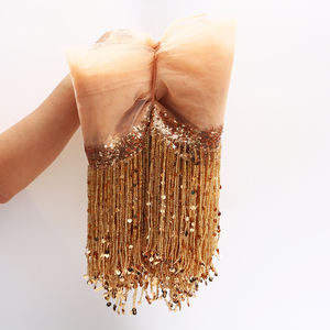 Garnitures à franges de paillettes enveloppées de tulle de style <span class=keywords><strong>africain</strong></span>: infusez les tenues culturelles avec de l'étincelle sur le plancher de danse - Product Image 1