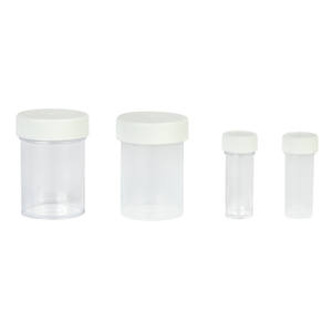 Contenedores de muestras desechables médicos estériles de 20ml-120ml Contenedor de Taburete de taza de muestra de orina con tapa - Product Image 1