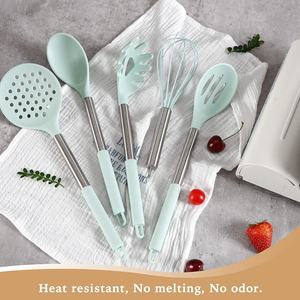 Ensemble de 28 ustensiles de cuisine en silicone, outils de cuisine, batterie de cuisine, ensemble d'ustensiles de cuisson en silicone - Product Image 2