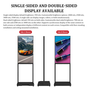 <span class=keywords><strong>Monitor</strong></span> per Segnaletica Digitale a Doppia Faccia da 65 Pollici, 3000 Nits, Alta Luminosità, Display LCD da 55 Pollici per Pubblicità in Negozi e Vetrine - Product Image 4