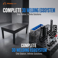Nouvelle table de soudage en fonte d'acier flexible 3D haute précision D16/D28, station de soudage modulaire, température maximale 480°C, soudage robotisé