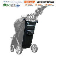 Sac de golf pour poussette, compatible avec la plupart des poussettes, pour un ensemble complet de clubs, avec poches pour balles, tees, gants et plus encore