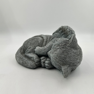 Sculpture de jardin en résine, <span class=keywords><strong>pierre</strong></span> commémorative pour chat, <span class=keywords><strong>souvenir</strong></span>, <span class=keywords><strong>pierre</strong></span> <span class=keywords><strong>tombale</strong></span> pour chat ange - Product Image 4