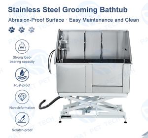PAT PET Tech Stazione di Lavaggio Spa da 50" per Animali Domestici <span class=keywords><strong>Vasca</strong></span> Elettrica in Acciaio Inox per Toelettatura Cani - Product Image 2