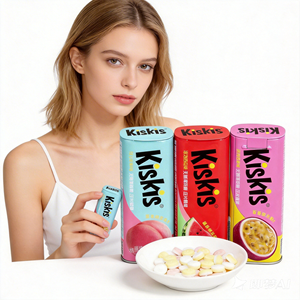 หมากฝรั่งวิตามินซีแบบไม่มีน้ำตาล OEM รสชาติสดชื่นยาวนาน สำหรับลมหายใจสดชื่นทุกวัน ขายส่งจำนวนมาก ลูกอมเพื่อสุขภาพ - Product Image 5