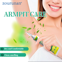 Zourunan 20g Crème Déodorante Naturelle Anti-Transpirante pour Aisselles, Efficace Contre les Odeurs Corporelles, Soin des Aisselles, OEM B2B