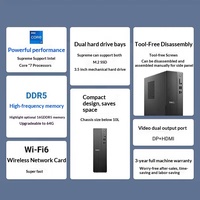 Moniteur Dell ECS1250-R1362B haute performance de 23,8 pouces, processeur I3-14100, 16 Go de DDR5, SSD de 512 Go, Windows 11, idéal pour le travail, les études et les bureaux.