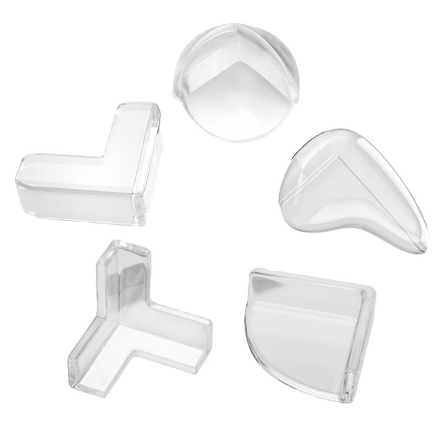 PVC Table Corner Bumper Guards Soft Anti-Collision Pads Sharp Corners Thickened Transparent Edge Safety Covers