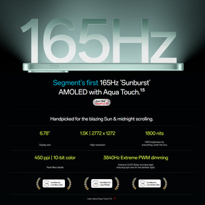 오리지널 원플러스 노드 6 8+256GB 6.78인치 AMOLED 디스플레이 스냅드래곤 8s 4세대 7500mAh 80W 슈퍼부스트 충전 NFC 블루투스 6 5G 스마트폰 - Product Image 4