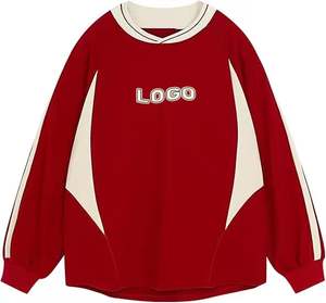 Di alta qualità nuovo Design personalizzato Logo Premium felpa ricamata <span class=keywords><strong>Jacquard</strong></span> Rugby <span class=keywords><strong>maglia</strong></span> collo a righe manica lunga - Product Image 4