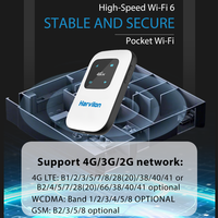 Router Wifi Portabel 4G ODM/OEM Kustomisasi dengan Sim/Esim Universal Pocket Wifi 2700mAh Cat4 WIFI6 untuk Penggunaan Rumah dan Bisnis