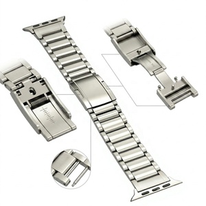 Bracelet en titane de luxe avec fermoir papillon pour <span class=keywords><strong>Apple</strong></span> Watch Ultra <span class=keywords><strong>2</strong></span>/Série 10 46 mm - Product Image 3