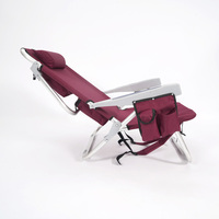 Chaise pliante de plage d'été 2024, confortable, en aluminium, portable, légère, chaise lune, tissu Oxford pour usage extérieur