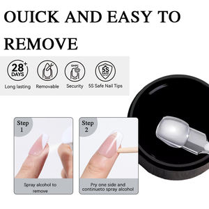 ZRKGEL 15g en pot de marque privée facile à utiliser non collant presse sur les <span class=keywords><strong>ongles</strong></span> conseils <span class=keywords><strong>colle</strong></span> longue durée séchage rapide UV solide <span class=keywords><strong>faux</strong></span> conseils <span class=keywords><strong>colle</strong></span> - Product Image 5