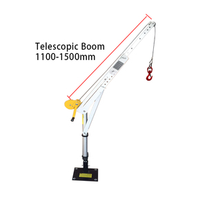 New Mini <span class=keywords><strong>JIB</strong></span> <span class=keywords><strong>Crane</strong></span> davit 400kg Công suất Mini kho Pickup xe tải bánh tầng nâng cần cẩu thành phần sử dụng mini <span class=keywords><strong>Crane</strong></span> davit - Product Image 4