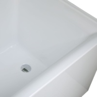 OEM/ODM UPC Vente en gros Baignoire d'angle intérieure en acrylique Baignoire autoportante avec support