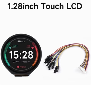 Display Rotondo ZYSY da 1,28 Pollici, Modulo Schermo LCD 240*240 Pixel, Comunicazione SPI, LCD Rotondo a Colori GC9A01 con <span class=keywords><strong>Touch</strong></span> Capacitivo - Product Image 6
