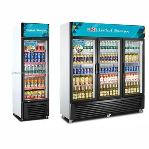 Refrigeradores móviles de pie para supermercado, equipo de refrigeración industrial, comercial, grande