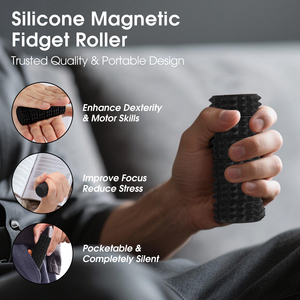 Sensory Silicone <strong>Magnetic</strong> Bar EDC Fidget Roller Toys For ADHD, Stress Relief And Decompression - Product Image 5