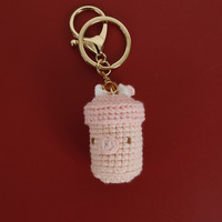 Porte-clés pendentif tricot laine crochet fait main Porte-clés animal crochet doux et mignon