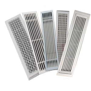 Custom Abs Rectangle Grille Air Vent Wall Mounted Manual Louvered Return Vent Contemporary Design - Product Image 1
