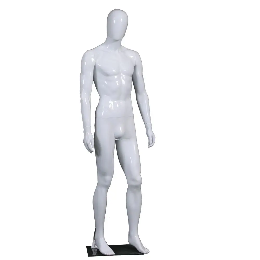 Оптовая продажа, абстрактный мужской манекен для всего тела, модный стоящий манекен, пластиковая мужская модель, полипропиленовый материал для одежды, витрина для окон