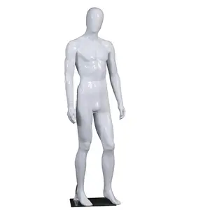 Wholesale Abstract Full-body Male Mannequin Fashion Standing Dummy Plastic Male Model PP Material For Clothes Windows Display