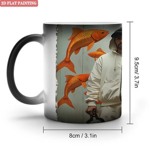 Mug en céramique givré mat 11oz, tasse magique activée par la chaleur, décoration de chambre - Product Image 1