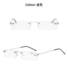 Portalápices protección de luz azul para <span class=keywords><strong>hombre</strong></span>, ligero, portátil, de alta definición, anticaída, <span class=keywords><strong>gafas</strong></span> de lectura de Metal sin marco - Product Image 3