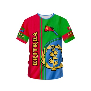 NUOXIN Supply Custom 3D Print Eritrea <span class=keywords><strong>Flag</strong></span> Shirts Mesh Quick Dry <span class=keywords><strong>T</strong></span>-<span class=keywords><strong>Shirt</strong></span> in poliestere <span class=keywords><strong>T</strong></span>-<span class=keywords><strong>Shirt</strong></span> Unisex per eventi di promozione all'aperto - Product Image 4
