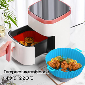 Hot Sale Easy-Wash Non-Stick Silicone Air Fryer Liner Reusable Pot and <strong>Baking</strong> <strong>Tray</strong> Pan <strong>Sets</strong> for Air Fryer - Product Image 2