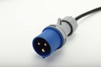 PCE Kabel Ekstensi PVC Standar Eropa untuk Steker dan Soket Industri, Tahan Air IP44, 325 mm, 2 Meter