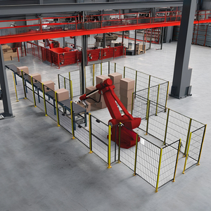 <span class=keywords><strong>METALTEC</strong></span> Valla de riel de acero fácil de instalar, bajo mantenimiento, tejido soldado, protección de seguridad, Robot, máquina de protección de seguridad de Metal - Product Image 2