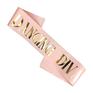 Bachelorette Party marié<span class=keywords><strong>e</strong></span> à être demoiselle de déshonneur Satin Sash Kit fournitures de douche nuptiale - Product Image 6