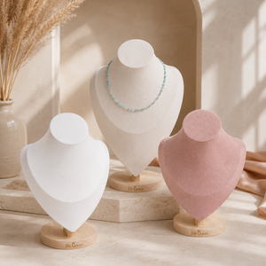 Présentoir de Luxe en Velours pour Colliers, Support de Bijoux, Vitrine pour Pendentifs, Modèle EQ76 de la Marque EQ, Présentoir de Comptoir pour Bijouterie - Product Image 1