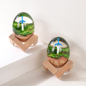 MIQI Écologique Dessin Animé <span class=keywords><strong>Zelda</strong></span> Maître Épée Transparent Résine Époxy 10cm Forme Irrégulière <span class=keywords><strong>Figurine</strong></span> Décor À La Maison Ornement <span class=keywords><strong>De</strong></span> Bureau - Product Image 2