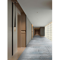 Tapis de prière en laine absorbante du son, à poils longs, du mur au mur