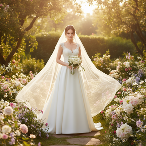 Tela de organza morada Ilan de 150x200cm para velos de novia y accesorios - Product Image 2