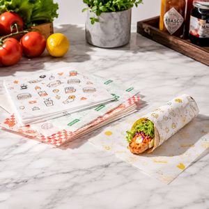 Papel de Envoltura Antigrasa de Grado Alimenticio con Logotipo Personalizado al por Mayor para Aperitivos, Azúcar, Pasteles, Pan, Hamburguesas, Bolas de Arroz, Sándwiches y Uso en Panaderías - Product Image 6