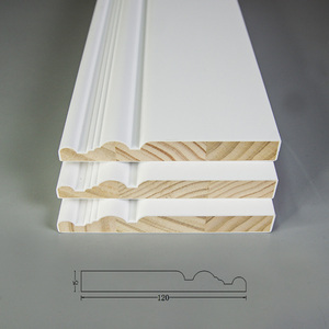 Battiscopa in <span class=keywords><strong>Legno</strong></span> Massello per Interni, Finitura Bianca, per Riparazione Pavimenti, Produzione all'Ingrosso - Product Image 4