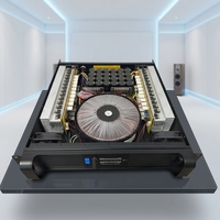 Amplificateur de puissance professionnel classe H, 2 canaux, 2x1200W, amplificateur stéréo pour caisson de basses de scène, haut-parleur de basses, karaoké, système de sonorisation DJ