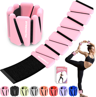 Haltères de fitness roses, haltères de musculation, haltères de Pilates, poids pour les mains, accessoires de yoga et de Pilates pour femmes, kit de poids de Pilates, haltères en silicone