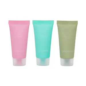 Multi color 8oz squeeze body lotion cream tube for cosmetic packaging soft tube