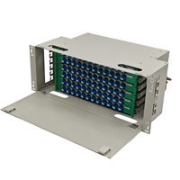Panel de Conexión de Fibra Óptica de Alta Densidad LC Dúplex de 144 Núcleos, ODF de 19 Pulgadas para Montaje en Rack, para FTTH, Telecomunicaciones, OEM